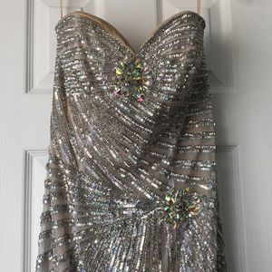 Full sequin prom dress